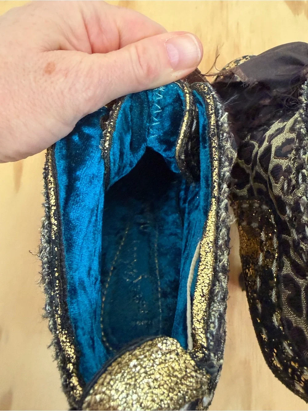 Irregular Choice Abigail's Party Retro Heels Leopard and Gold